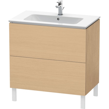 Duravit L-Cube Two Drawer Floorstanding Vanity Unit Natural Oak LC662603030